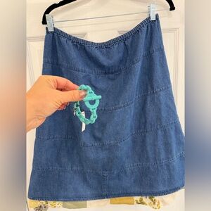 Bundle of Jean skirt by marsh landing & Marc By Marc Jacobs bracelet Blue